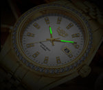 Relógio Masculino Design Criativo com Brilhante