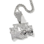 Uwin Trust NO One Pingente Acessórios Punk Gargantilha Homens Hiphop Full Iced Out Colar Homens Corrente Jóias Presente