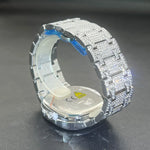 Relógio Brilhante com Fundo Azul