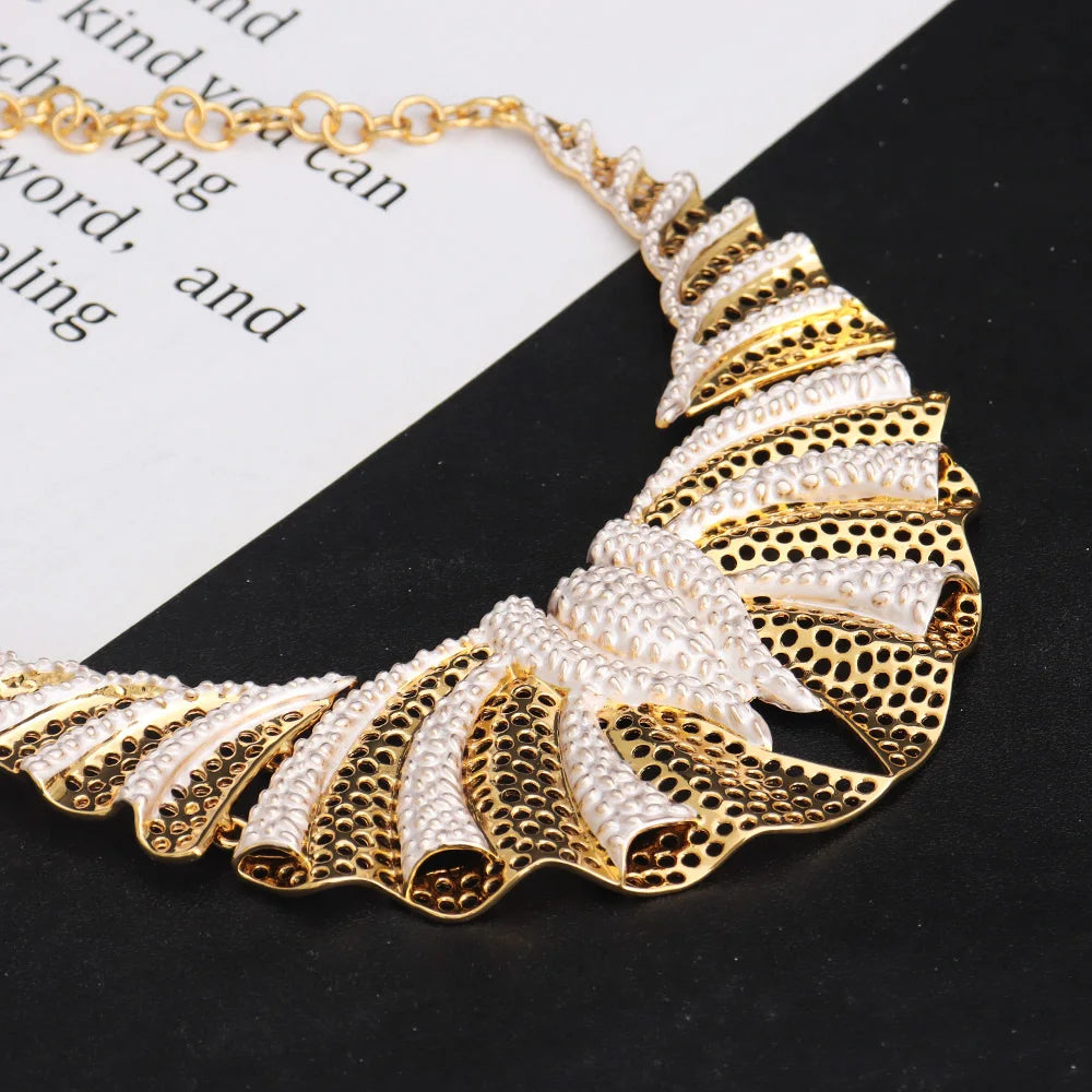 Dubai oco para fora 4 pçs conjunto de jóias para mulheres luxo áfrica sereia cauda padrão brincos colar pulseira anel para festa de casamento