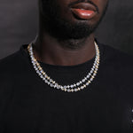 925 prata esterlina estrela redonda moissanite tênis corrente colar para mulheres novo design gelado para fora hip hop jóias finas para o natal