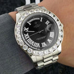 Relógio de Pulso Casual com Brilhantes