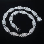 Iced out bling masculino menino jóias 2023 novo design infinito dólar dinheiro cubano link corrente hip hop conjunto de jóias pulseira colar