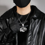 Uwin Trust NO One Pingente Acessórios Punk Gargantilha Homens Hiphop Full Iced Out Colar Homens Corrente Jóias Presente