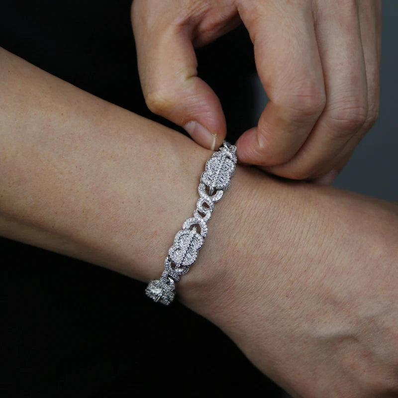 Iced out bling masculino menino jóias 2023 novo design infinito dólar dinheiro cubano link corrente hip hop conjunto de jóias pulseira colar