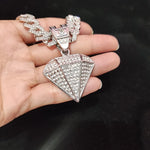 Masculino feminino hip hop cônico pingente colar com 14mm corrente cubana hiphop gelado pingentes colares moda punk jóias presentes