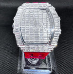 Relógio Cravejado com Pulseira de Borracha